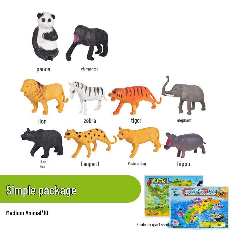 Realistic Roaring Dinosaur Model Toy Set for Kids - Solid Tyrannosaurus