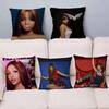 Singer Pink P-Pantheress Cushion Cover Polyester Sofa Cushions Decorative Throw Pillows Home Decoration Pillowcover
