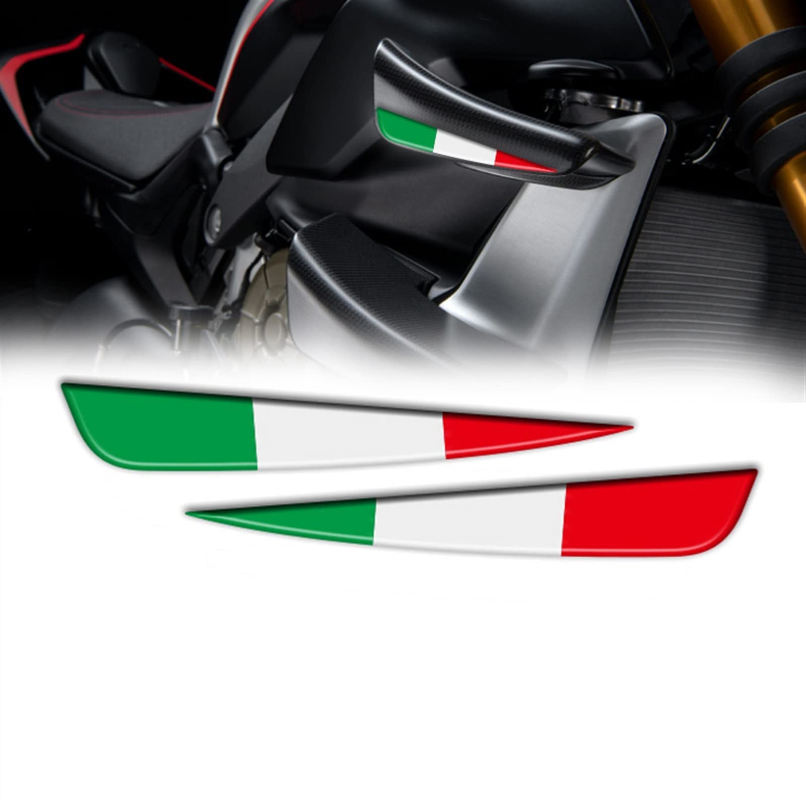 

Fits Street Fighter V4 V4S V4SP Italian Flag Wings 3D One size