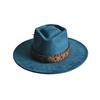 Retro Arrow Top Vegan Suede Hat 9cm Wide Brim Fedora Hat for Women Men Suitable for Pyrography Painting Gifts Party Etc