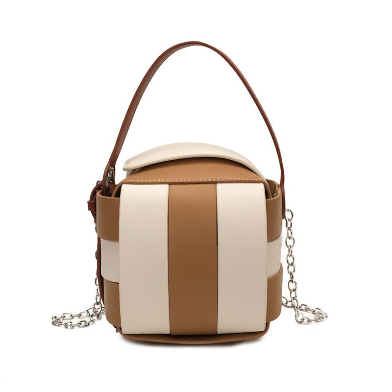 

Tide bag women s new contrasting colors personalized daily commuting shoulder bag simple crossbody woven women s bag