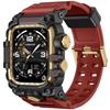 LUJING Σχεδιασμός Κιτ Τροποποίησης Για Apple Watch Σειρά 11 46mm 45mm 44mm Θήκη Ανακατασκευής Λουράκι Σιλικόνης Για iWatch Ultra 3 49mm 10 9 8 7 6 SE 5 4 Βραχιόλι