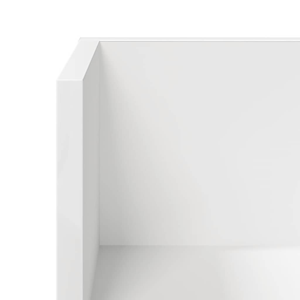 Wall Shelves 2 pcs. White 75 x 16.5 x 16.5 cm Particleboard