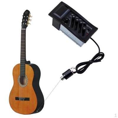 4-Band EQ Akustikgitarren-Vorverstärker Tonabnehmer für Bühne/ Show /