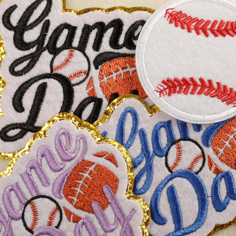 Sports Series Embroidered Cloth Patches: Football & Basketball Clothing Accessories