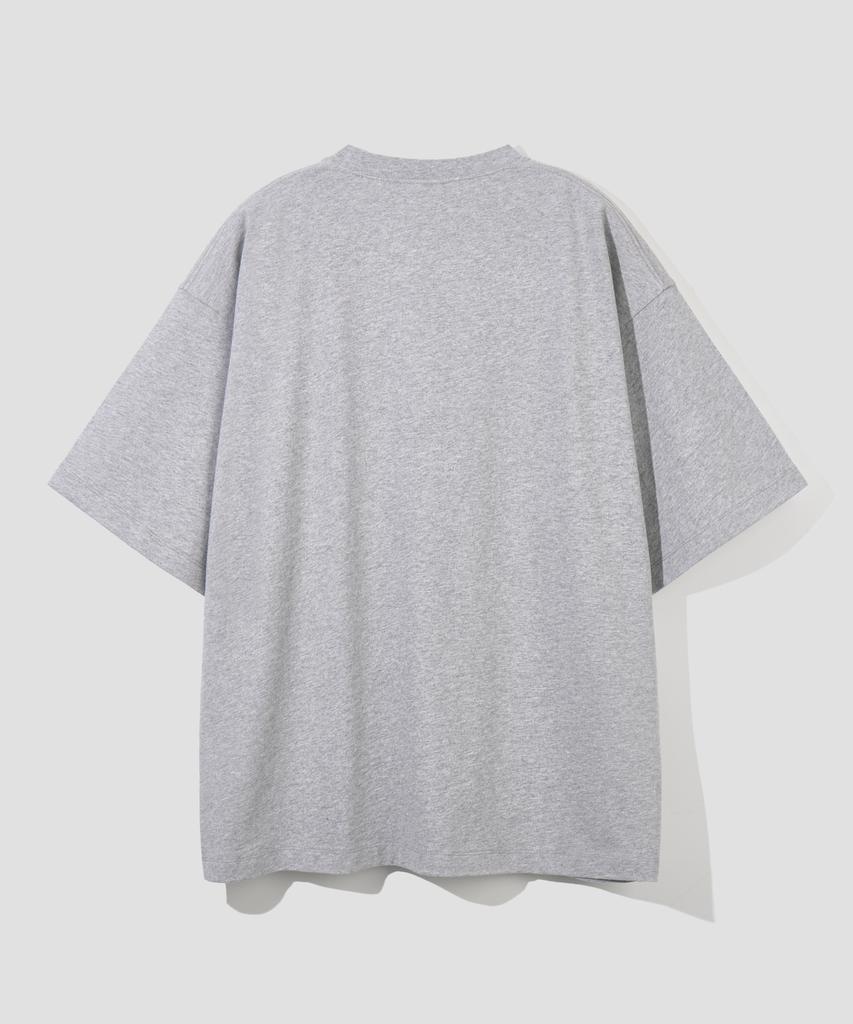 AGOD Td Circle Logo Half T-Shirt [Gray]
