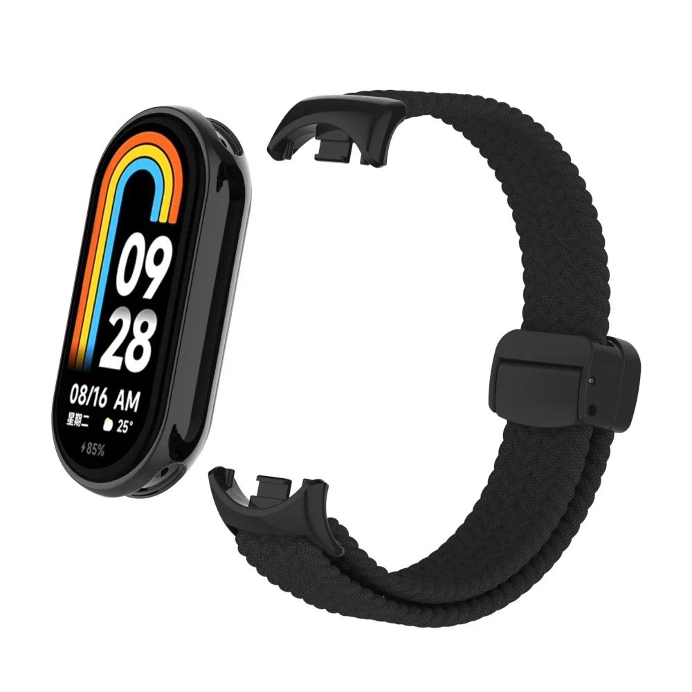 Nylon Solo Loop Strap for Xiaomi Mi Band 9/10 Smartwatch Replaceable Breathable Bracelet for Xiaomi Band 8/9 Sports Belt Correa