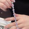 Classic pear shaped pink stone bracelet, simple and fashionable, exquisite bracelet