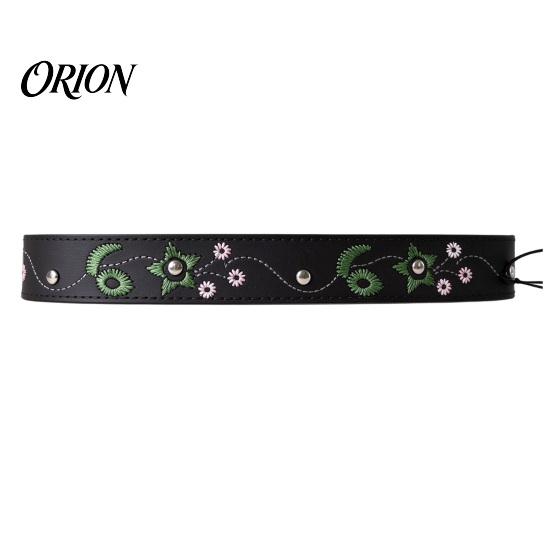 Cowboy Hat Band Ethnic Style Band, Durable PU Leather Embroidered DIY Decoration Strap, Adjustable Decorative Belt for Wide Brim Hats Vintage Strap