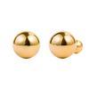 Simple Round Smooth Round Stud Earrings Gold Niche High-end Earrings Women's Titanium Steel High Color Retention Jewelry