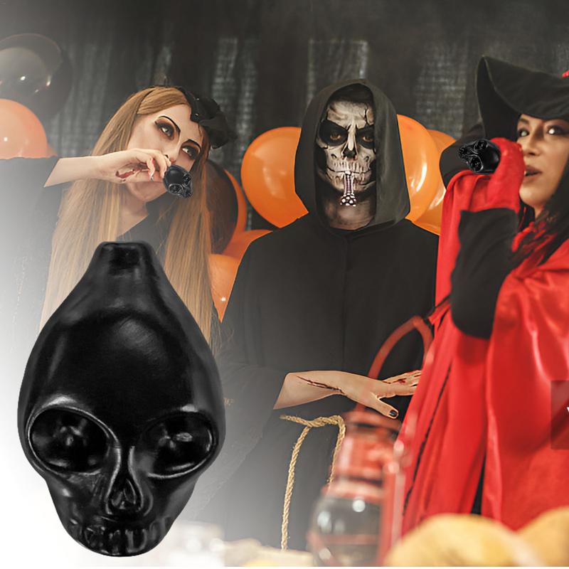 Gruselige aztekische Todespfeife, donnernde Echos antiker Krieger, die intensive menschliche Schreipfeife für Halloween-Partyzubehör