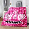 Pink Cheerleading Customize Your Name Blanket Warm Comfortable And Soft Blankets Are Suitable For Home Chairs Office Sofas Sofas Office Camping And