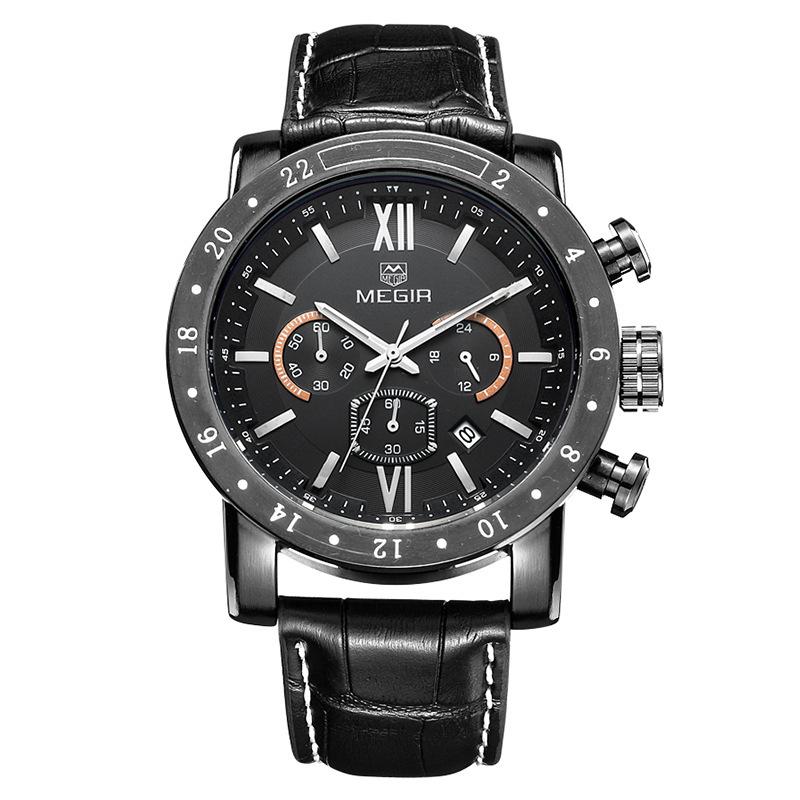 Men'S Multifunctional Watch Fashion Waterproof Luminous Quartz Men'S Watch 3008