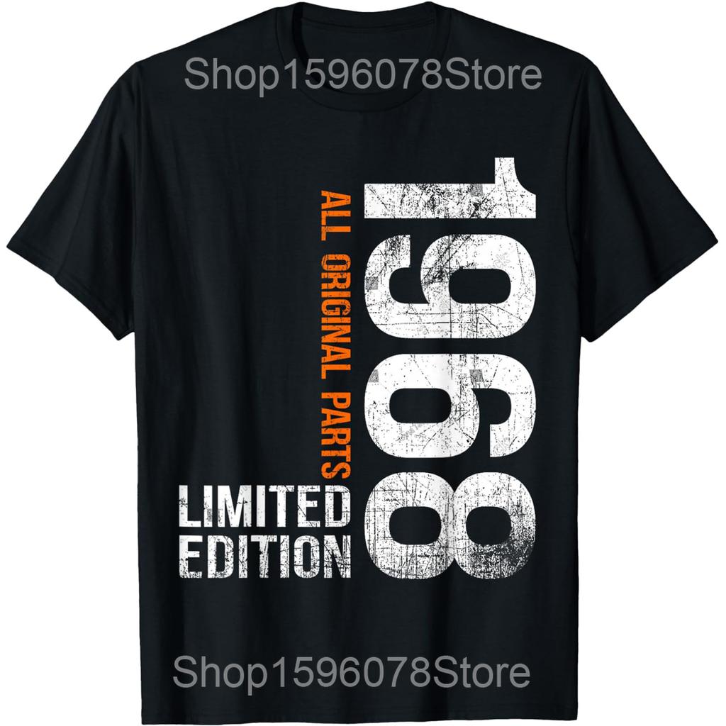 Vintage 1968 58th Birthday Gifts For Men Women 58 Year Old T Shirts Cotton Humor Tee Short Sleeve Unisex Loose Clothing