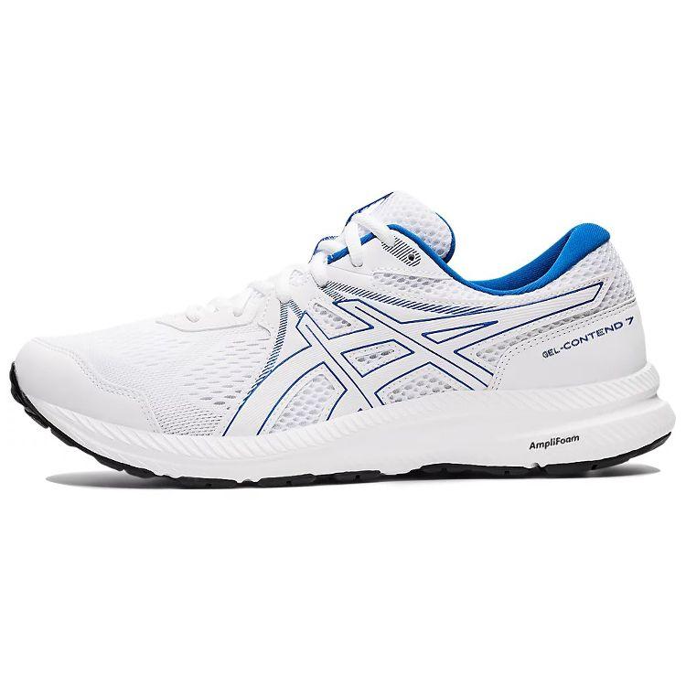 Asics Gel-Contend 7 Low-Top Running Shoes Men Sneakers White Blue 1011B040-104