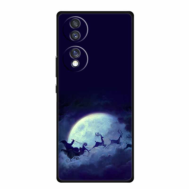 Case For Honor 70 Pro Plus Christmas Soft Silicone TPU Phone Back Cover For Huawei Honor 70 Pro+ Honor70 Lite Cartoon Capa Funda