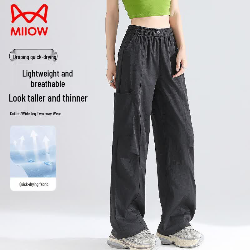Women s Casual Quick-Dry Loose Cargo Pants M