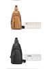 Cow Captain Men's Genuine Leather Crossbody Chest Bag - Top Layer Cowhide Multifunctional Sports Casual Bag