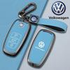 VW GTI GOLF 2026 Hot For VW VOLKSWAGEN Zinc Alloy Leather Car Key Case Cover Holder Shell Fob For VW Tiguan Touran Caddy Beetle 