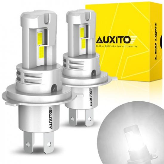 H4 White Super 9003 30000LM LED Headlight Bulbs Kit High Low Beam CANBUS AUXITO