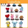 7pcs/set Bt21 Figures Baby Monitor Ornaments Xmas Birthday Gift Cake Topper