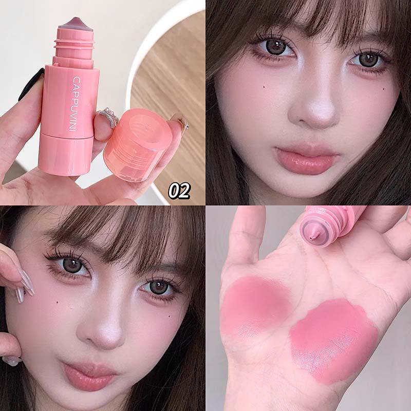 Cappuvini Матовые Жидкие Румяна – Низкая Насыщенность, Пудровые, Однотонные для Студентов