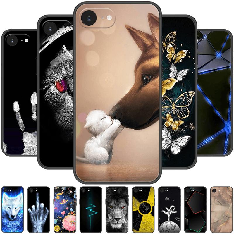 For Apple iPhone 16e Case Cool Animals Soft Silicone TPU Phone Cover For iPhone SE4 Back Covers Bumper Protector Fundas Bag Para