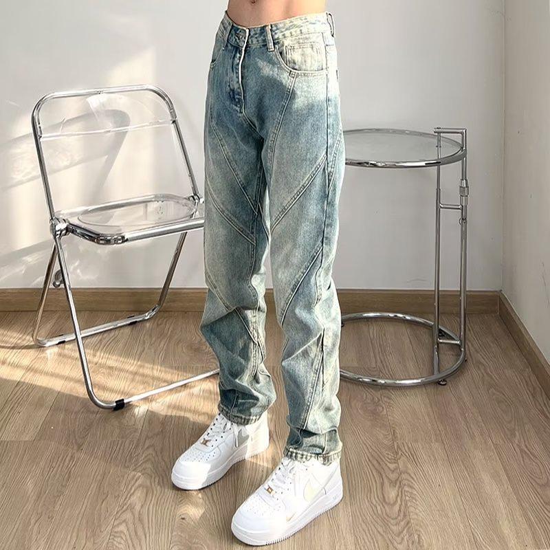 

Boys Oversized Distressed Straight-Leg Jeans in Trendy American Street Style Extra Large світло-синій колір