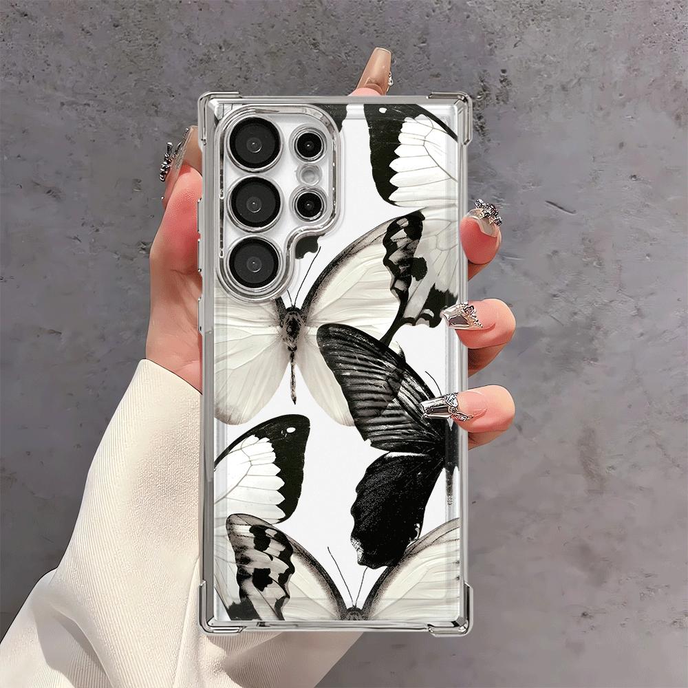 Case for Samsung Galaxy S25 S21 Plus S23 S25Edge S22 Ultra S20 FE S24 Phone Cover Creative Butterfly