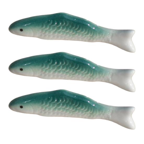 Chopstick Rest Ceramic Fish Shape Chopstick Holders Cute Spoon Fork Knife Rack for Home Kitchen Table Decoration