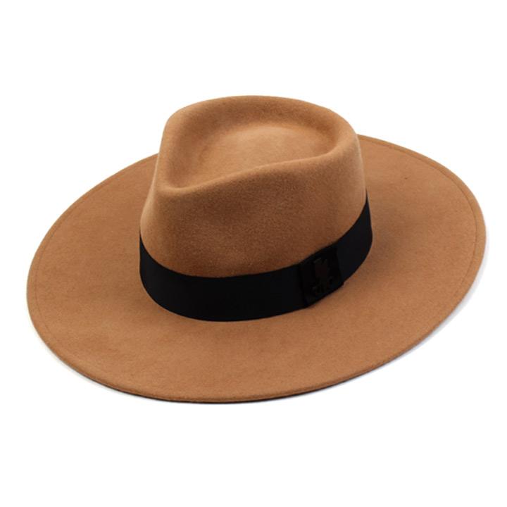 Yunibeosyeolkemiseuteuli V Beige Long Wool Fedora