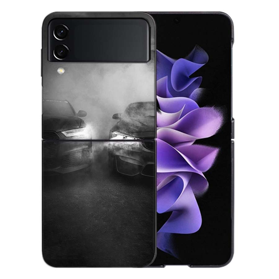 Une Berline de Luxe Magique Pour Samsung Galaxy Z Flip 5 4 3 Coque Rigide Anti-Choc Téléphone Z Flip 6 7 5G Z Flip 5 4 5G TPU PC Har