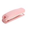 Self Cleaning Pocket Folding Hair Brush Portable Travel Hair Brush with Mirror for Women Travel Pink