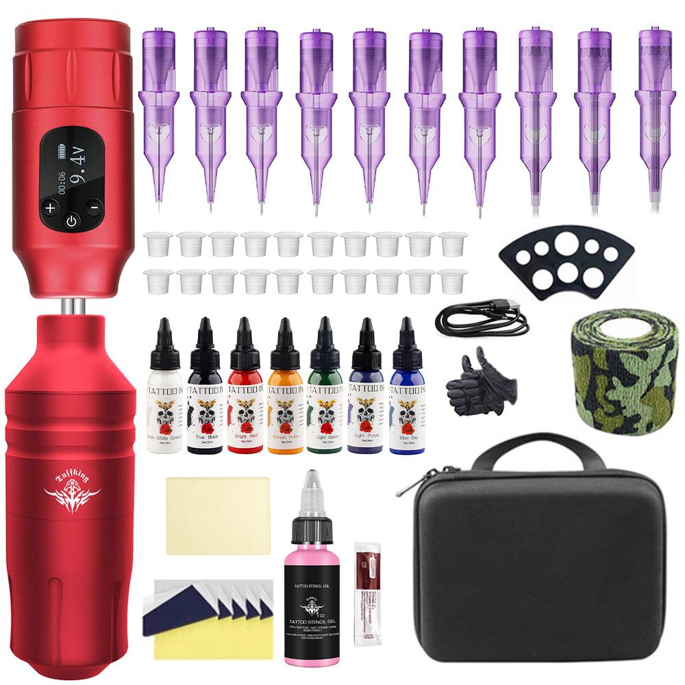 

Набор машинок для татуировки Беспроводная батарея Тату-ручка Татуировка Беспроводная батарея Стабилизированное оборудование для вышивки татуировок