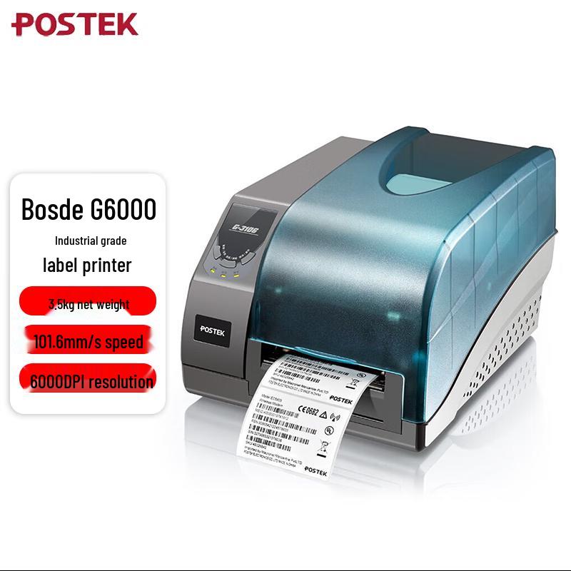POSTEK G6000 Industrial Thermal Transfer Label Printer
