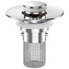 Stainless Steel Bathroom Sink Drain Strainer Removable Basket Drain Stopper  Shower Sink