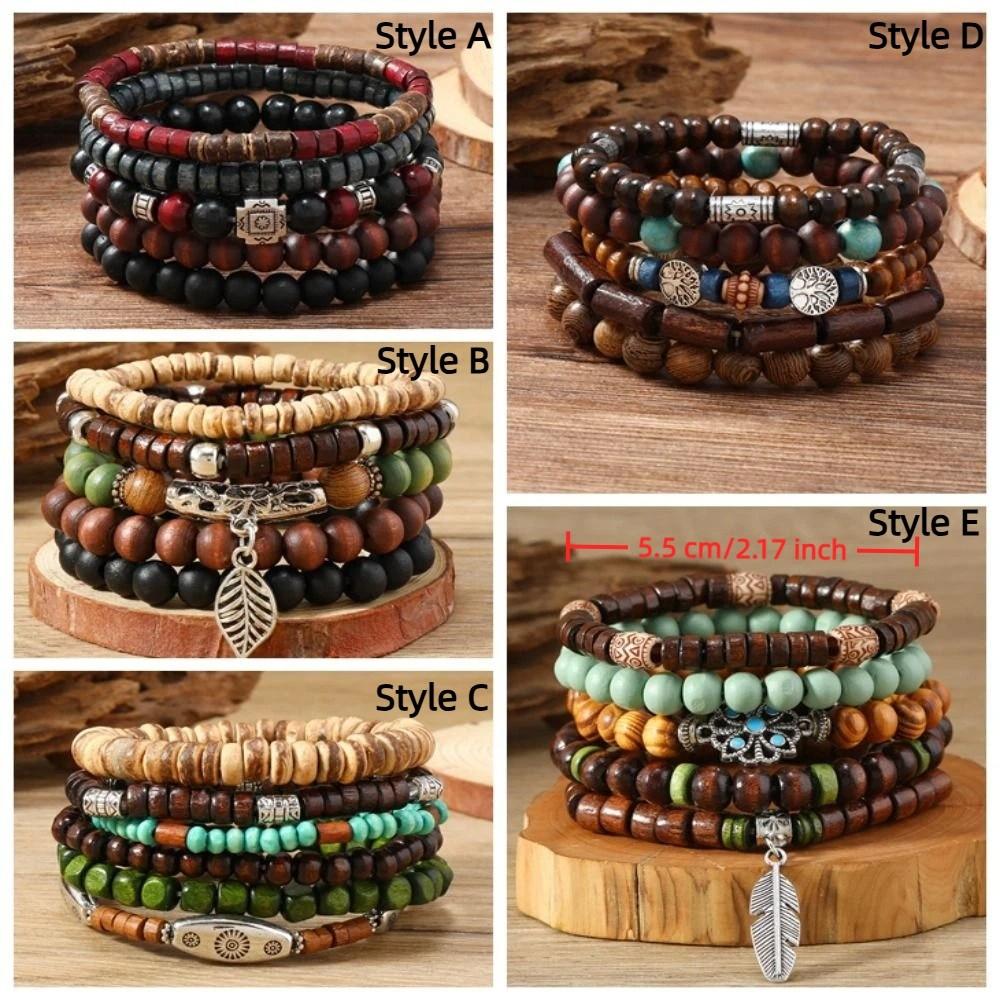 Bohemia Multi-Layer Bracelet Handmade Stretch Bracelet Fashionable Retro Bracelet  Gift