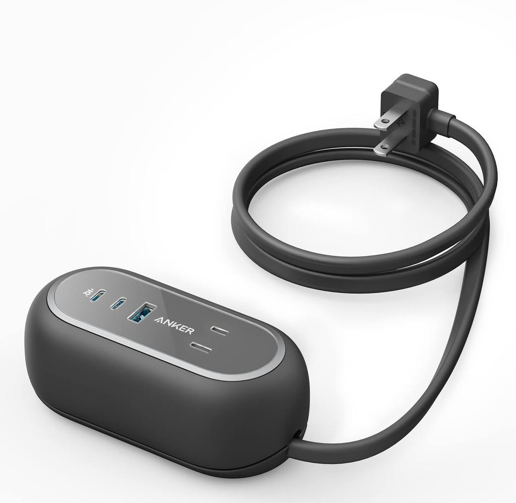 Anker 615 USB Power Strip (GaNPrime 65W) (USB Strip, Power Strip, Extension Cord) (Black)