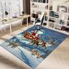 1pc Santa Claus, reindeer sleigh Carpet Office Rug Outdoor Mat Home Decor Area Carpet Festival Gift