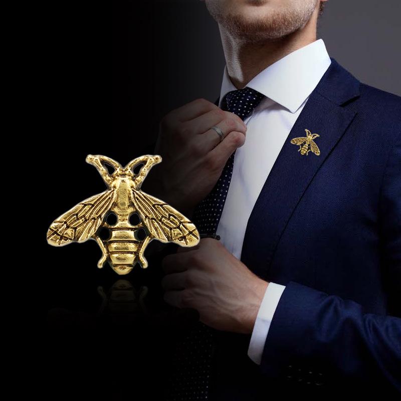 High-End Bee Brooch: Men's & Women's Trendy Jewelry Lapel Pin