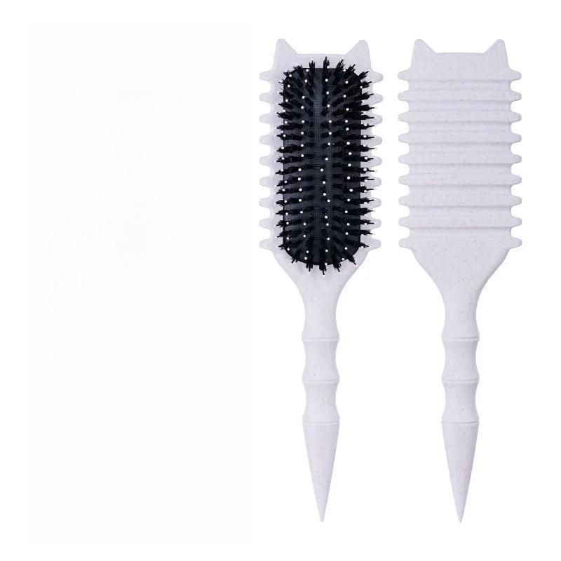 WANMEI Salon Styling Curly Hair Styling Brush Curl Hair Brush for Combing and Shaping  Curls Reduce Pulling Tools