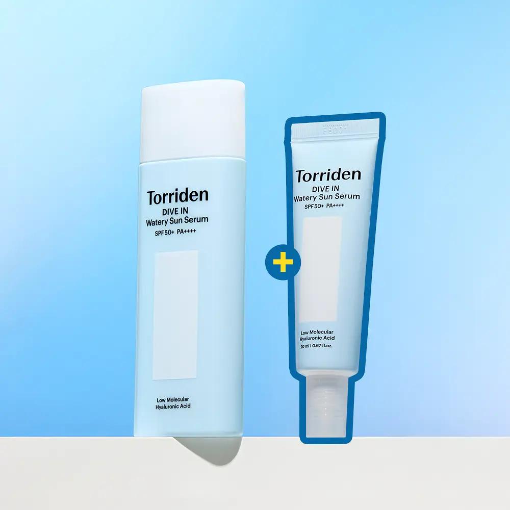 

Torriden DIVE-IN Watery Fit Sun Serum SPF50+ PA++++ 50ml Special Set (+20ml) 50ml+20ml