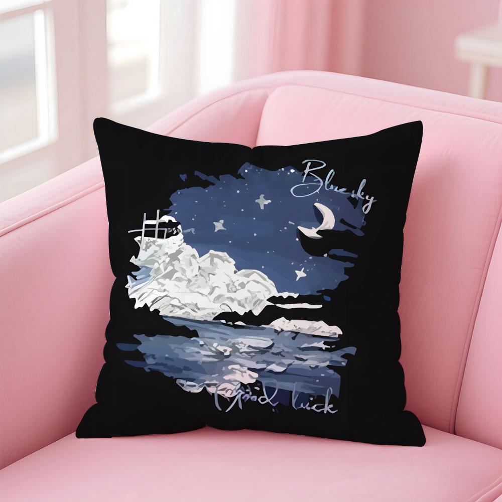 American Fashion Brand Retro Pattern Cushion Cover Linen Pillowcase Cover Soft Decor for Sofa Home Room