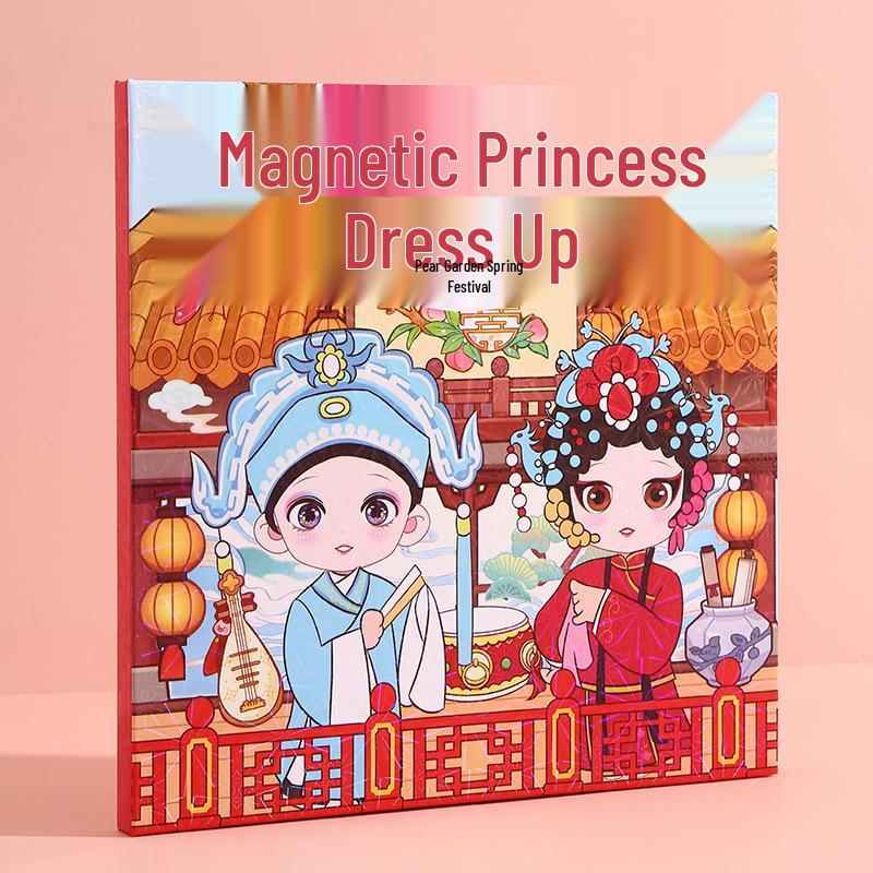 

Магнитная тихая книжка ручной работы для девочек - Креативная развивающая игрушка-одевалка