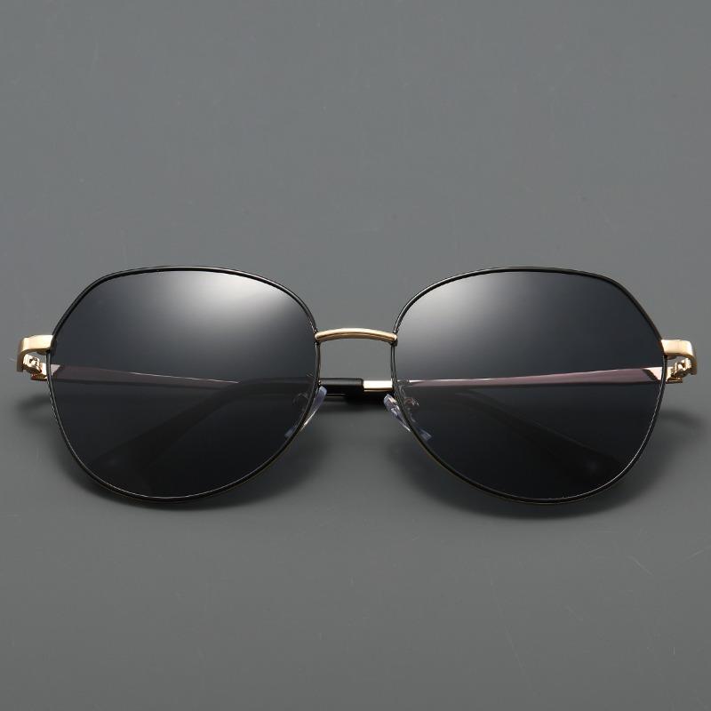 Metal Oversized Myopia Sunglasses Stylish Round-Frame High-Quality Nearsighted Glasses Men's and Women's Classic Driving Shades