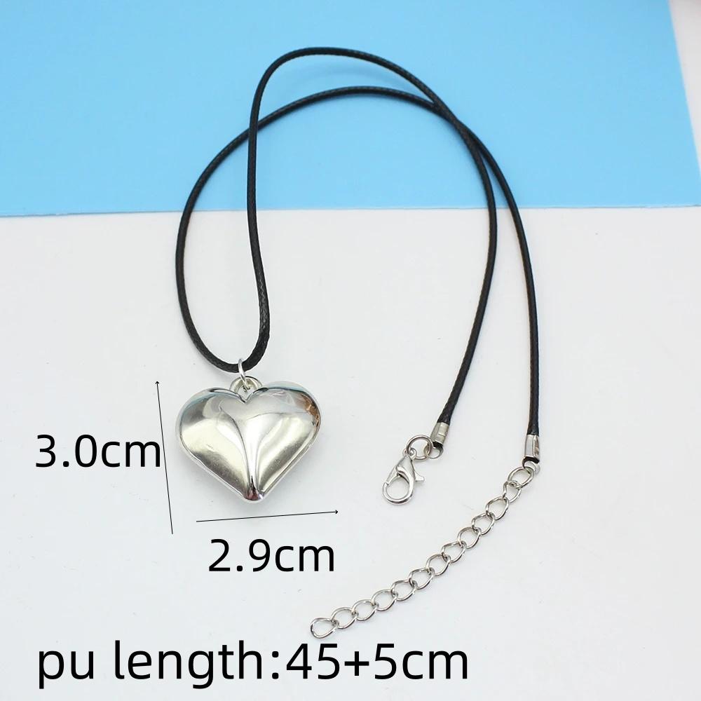 Diy Jewelry Goth Black Velvet 25mm Heart Pendant Choker Necklace for Women Weave Knotted Bowknot Adjustable Chain Jewelry