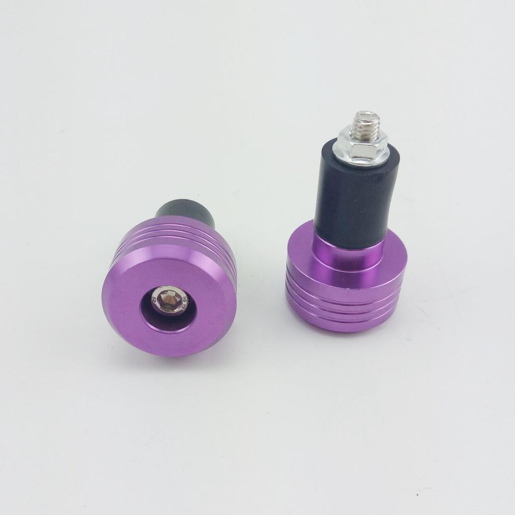 Szmsmy Spezielles Lenkerende! Lenkerendgriffe für Motorräder Aluminium Spezial Lenkerenden! Griff Lenkerende für Motorräder Aluminium (lila)