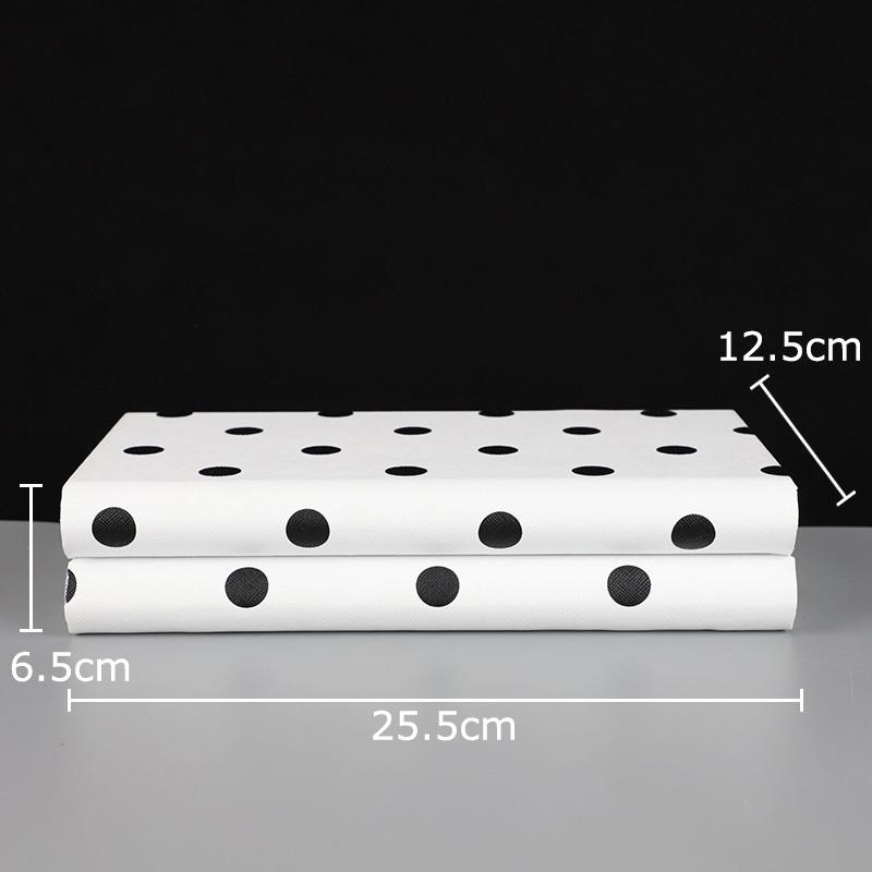 Black and White Polka Dots Decorative Box Leather Jewelry Boxes Dresser Table Desk Decoration Exquisite Jewelry Storage Jar