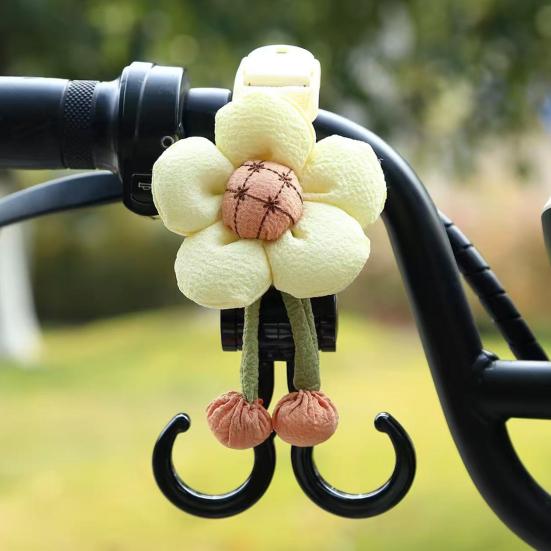 Blumen Roller Lenkerhalterung Haken Verstellbares Gurtband Robuster Roller Elektrofahrrad Lenkergriff Aufhänger mit Doppelhaken