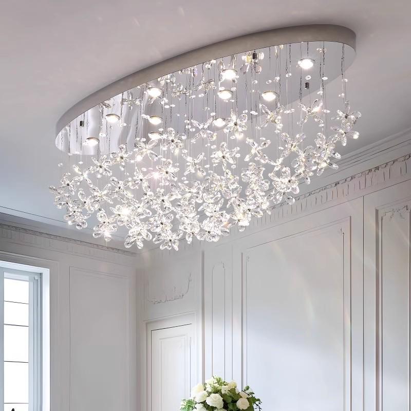 Modern French Crystal Chandelier: Luxury Pendant Light for Dining Room, Restaurant, Cafe, or Bar